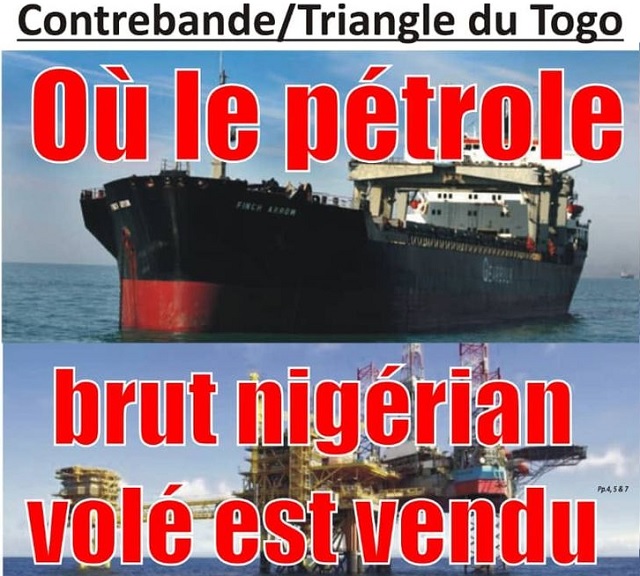 Les eaux togolaises, plaque tournante du trafic de pétrole nigérian