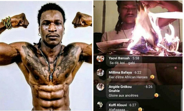 Togo : au «nom de ses ancêtres», le rappeur Yayoo brule la « Bible » dans un direct Facebook